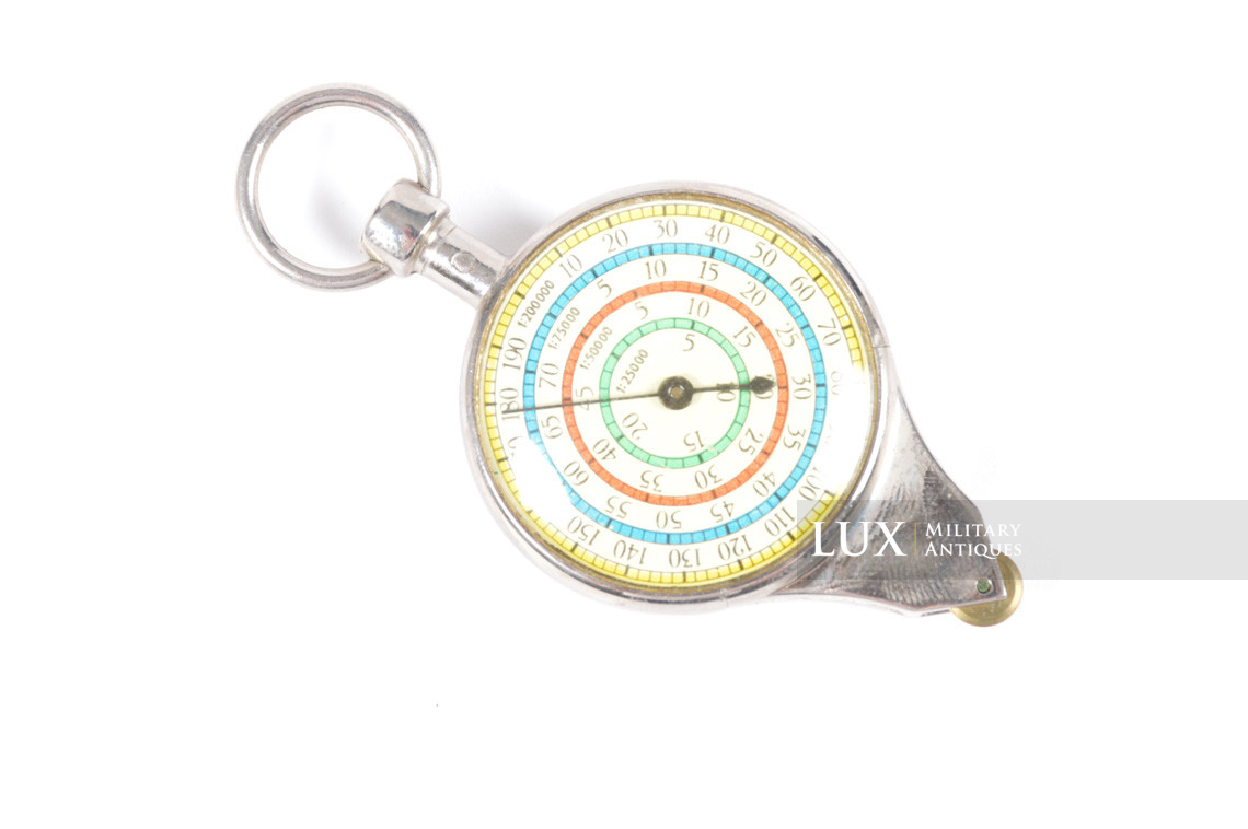 German soldiers map case distance measuring meter / gauge with pouch , « kurvenmesser » - photo 7