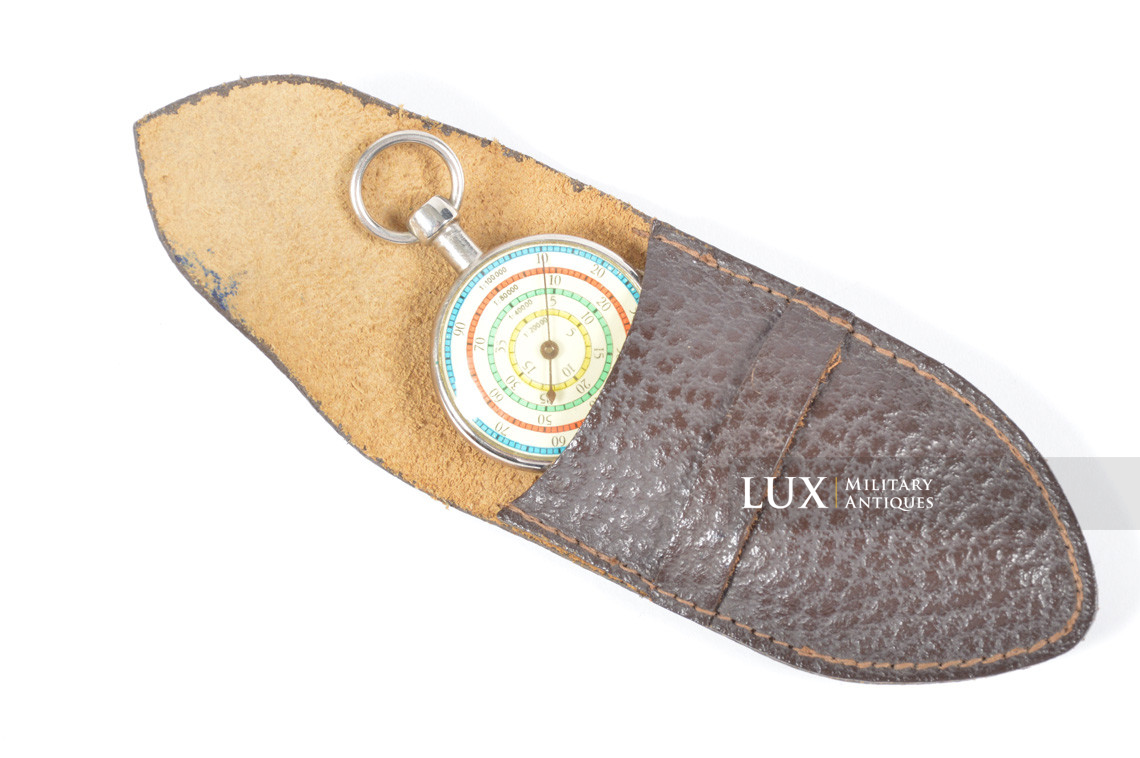 German soldiers map case distance measuring meter / gauge with pouch , « kurvenmesser » - photo 12