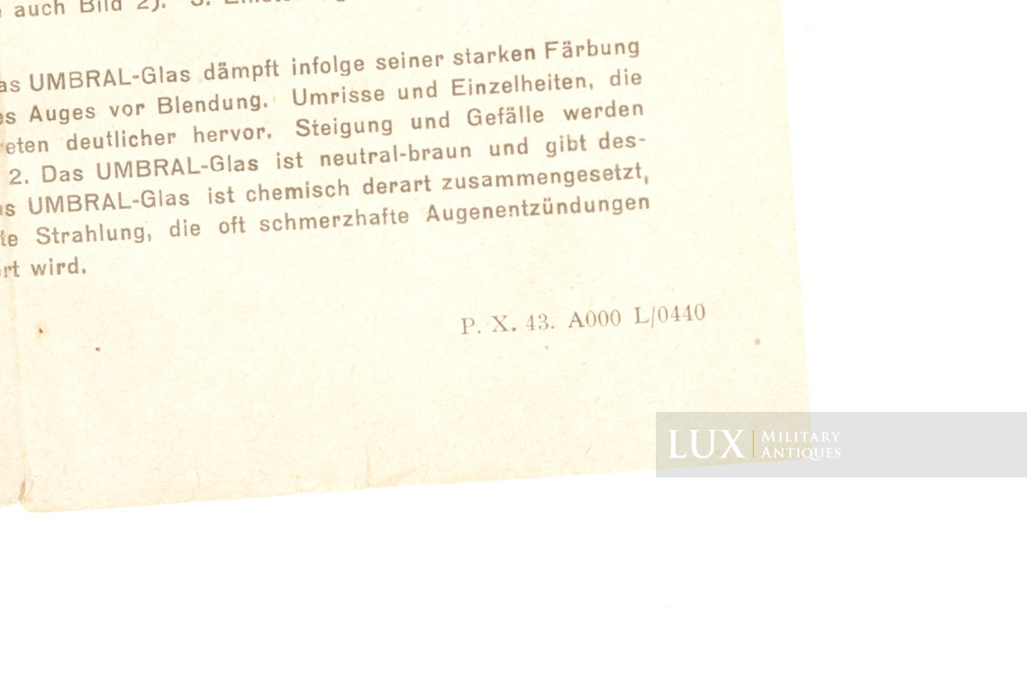 German issue sunglasses, « Carl Zeiss / Umbral » - photo 10