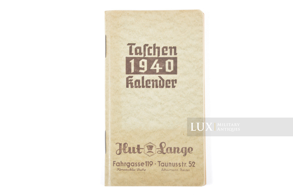 Calendrier de poche allemand, « 1940 » - photo 4