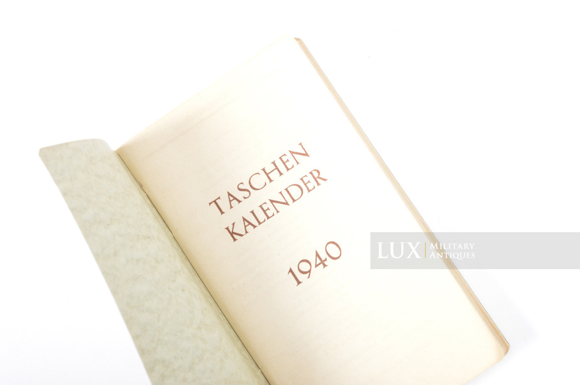 German pocket calendar, « 1940 » - Lux Military Antiques - photo 8