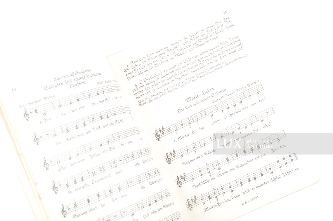 German Soldier's songs booklet « Das Neue Soldaten Liederbuch » - photo 9