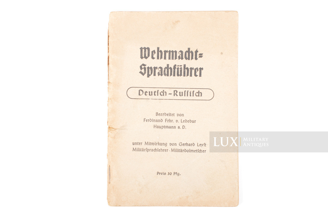 Dictionnaire de poche Wehrmacht, « Allemand-Russe » - photo 4