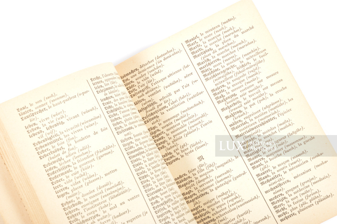 German-French issued translation booklet - photo 11