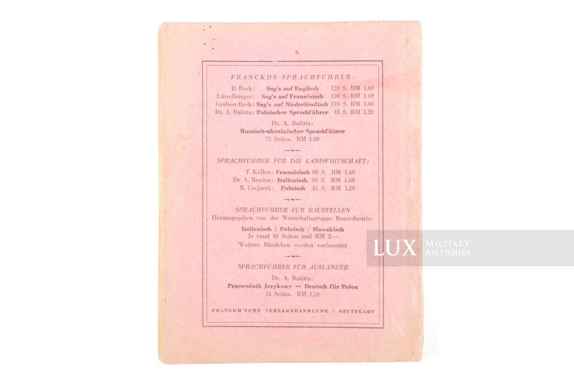German-French issued translation booklet - photo 12
