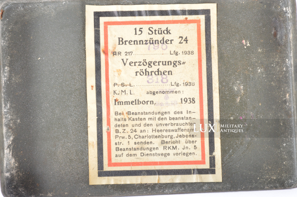 German M24 stick grenade ignition fuze box, « Brennzünder 24 » - photo 15