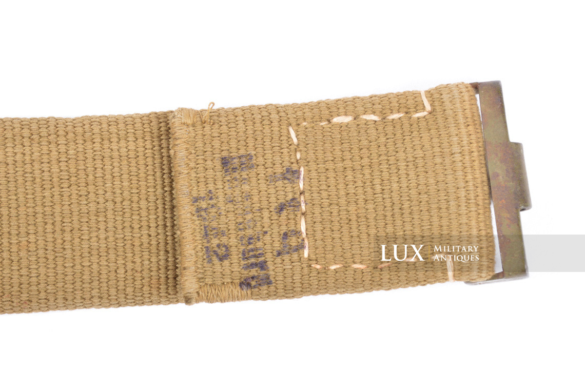 Unissued German Heer/Luftwaffe Tropical EM's combat web belt, « 1942 » - photo 9