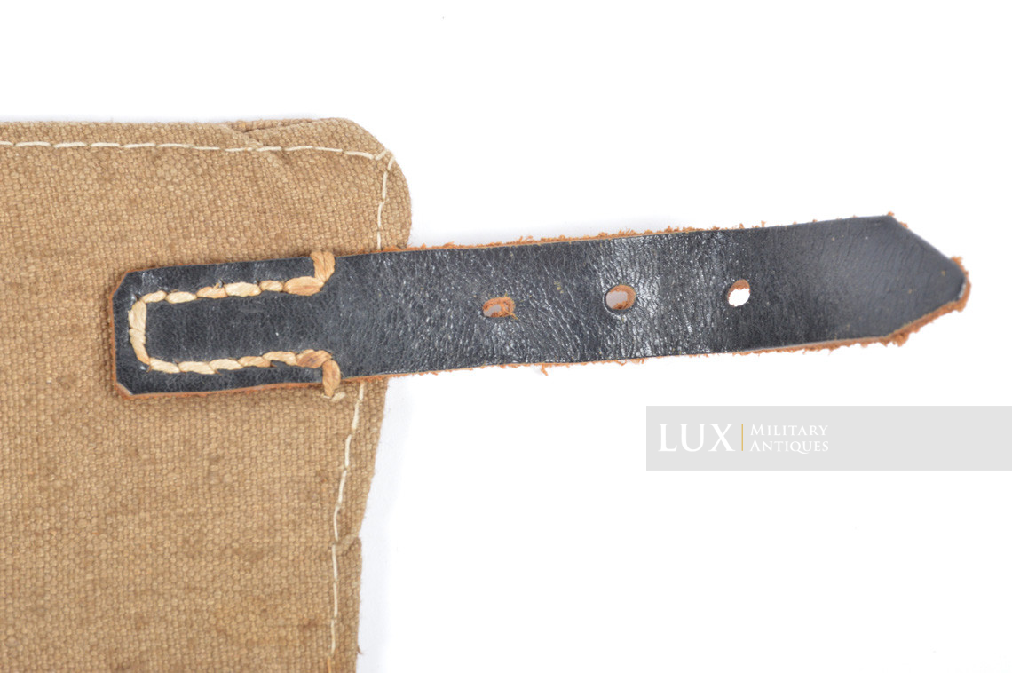 Mid-war Heer/Waffen-SS gaiters in green canvas - photo 8