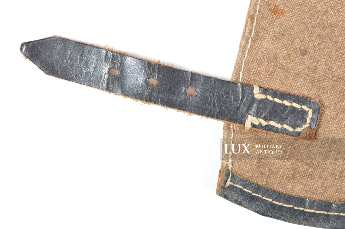 Mid-war Heer/Waffen-SS gaiters in green canvas - photo 10