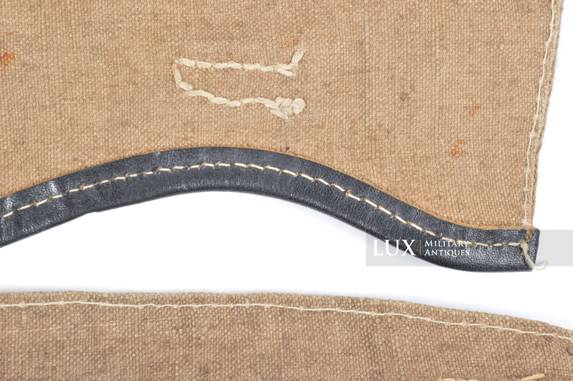 Mid-war Heer/Waffen-SS gaiters in green canvas - photo 12