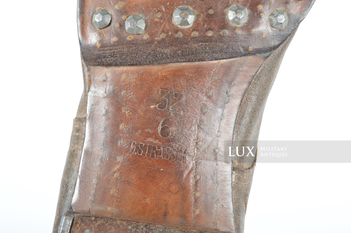 Unissued early-war German low ankle combat boots, « G.STRASSER » - photo 20