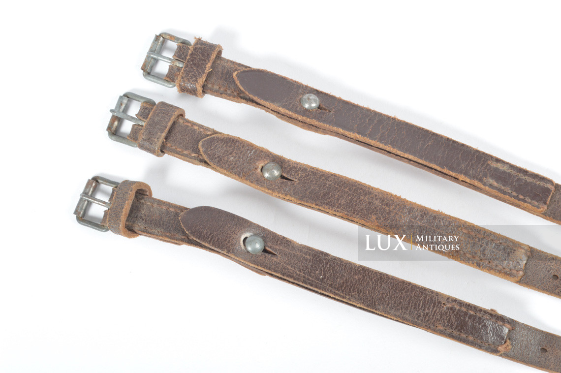 Early German Luftwaffe equipment leather strap set, « Flak / L.B.A. 1936 » - photo 7