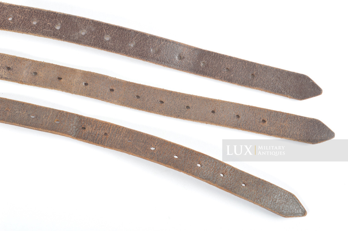 Early German Luftwaffe equipment leather strap set, « Flak / L.B.A. 1936 » - photo 8