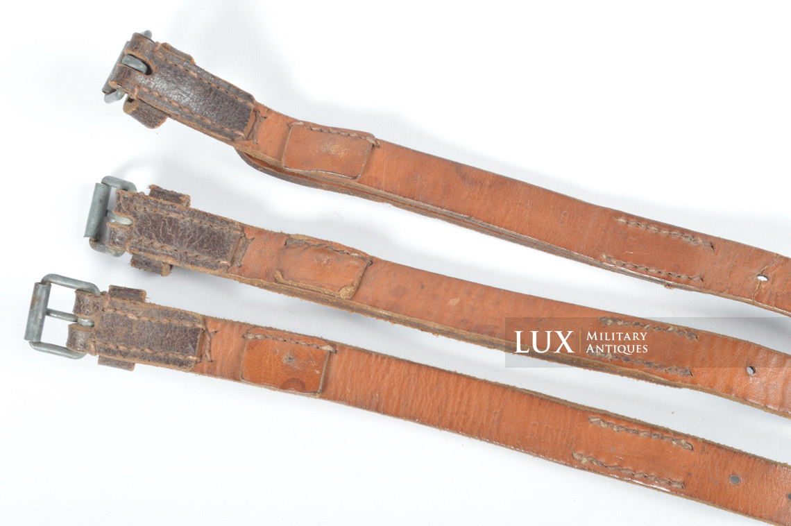 Early German Luftwaffe equipment leather strap set, « Flak / L.B.A. 1936 » - photo 10