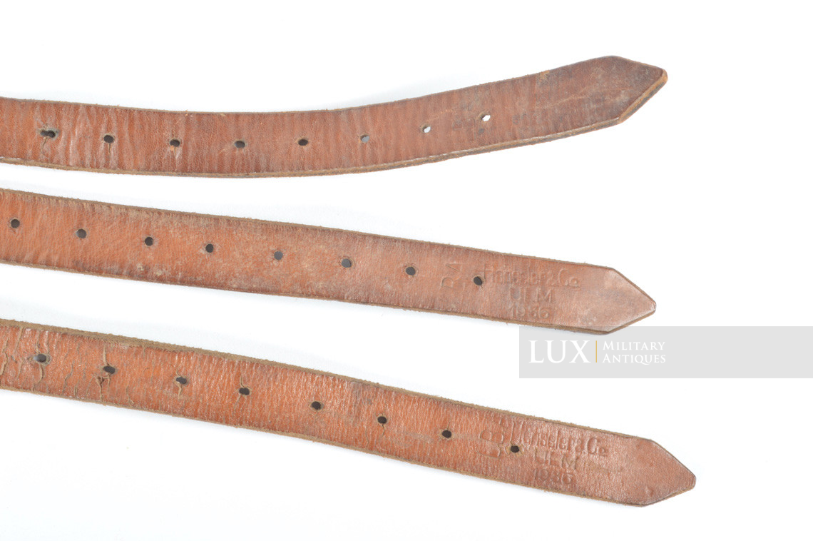 Early German Luftwaffe equipment leather strap set, « Flak / L.B.A. 1936 » - photo 11