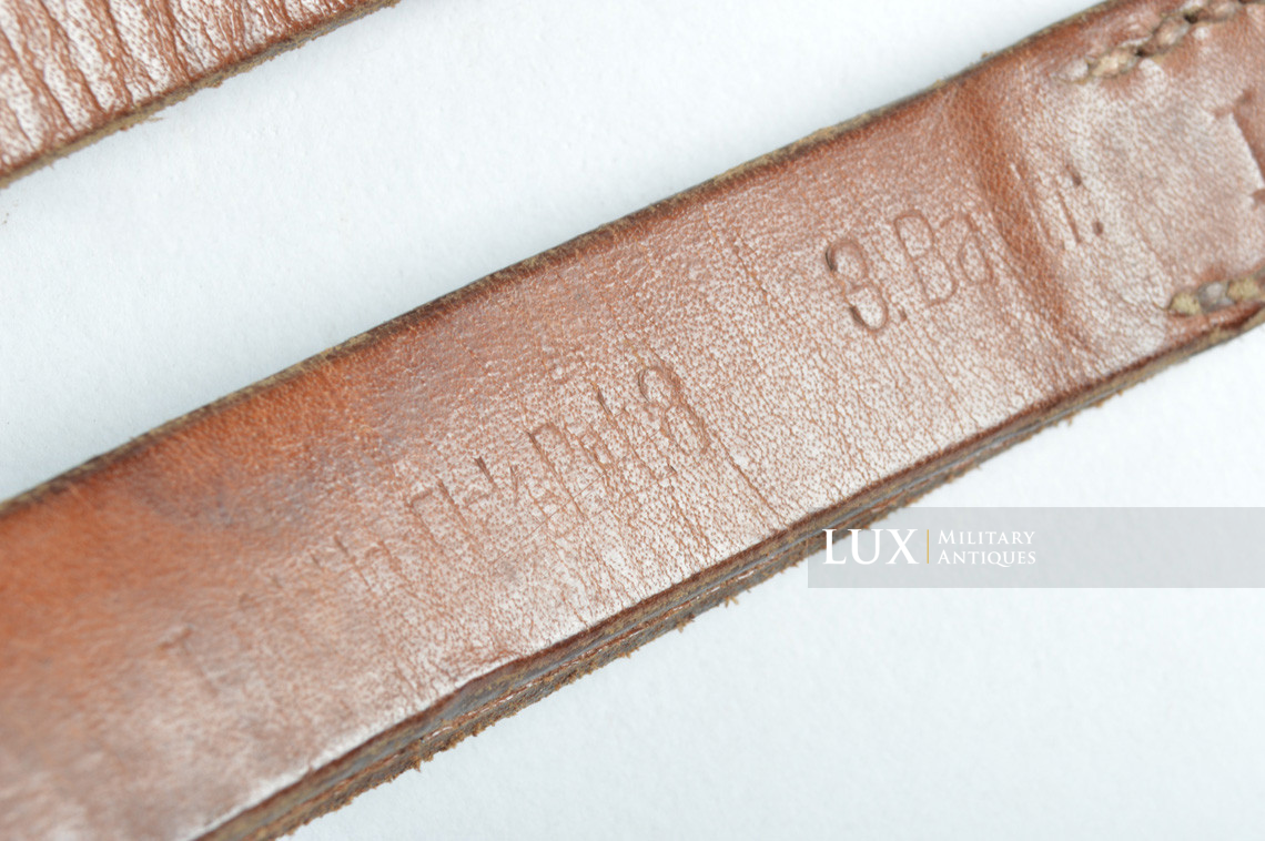 Early German Luftwaffe equipment leather strap set, « Flak / L.B.A. 1936 » - photo 17