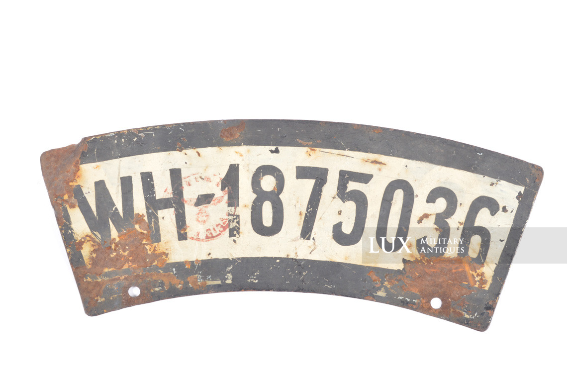 Plaque d’immatriculation d’une moto allemande de la Heer - photo 4