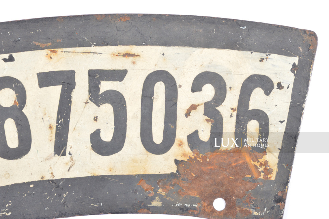 Plaque d’immatriculation d’une moto allemande de la Heer - photo 8