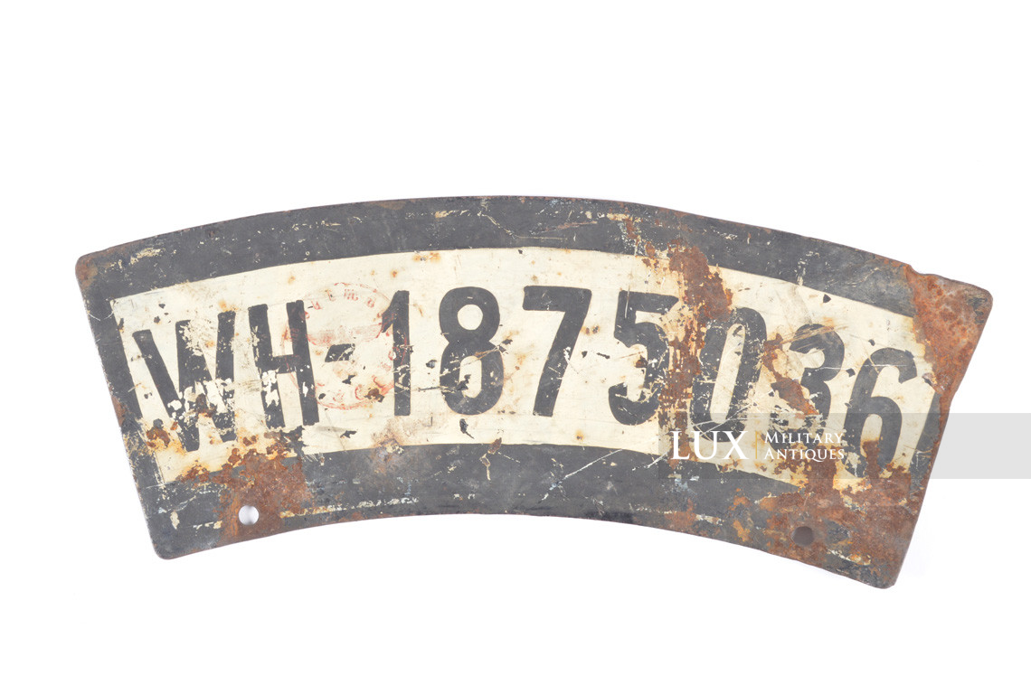 Plaque d’immatriculation d’une moto allemande de la Heer - photo 18