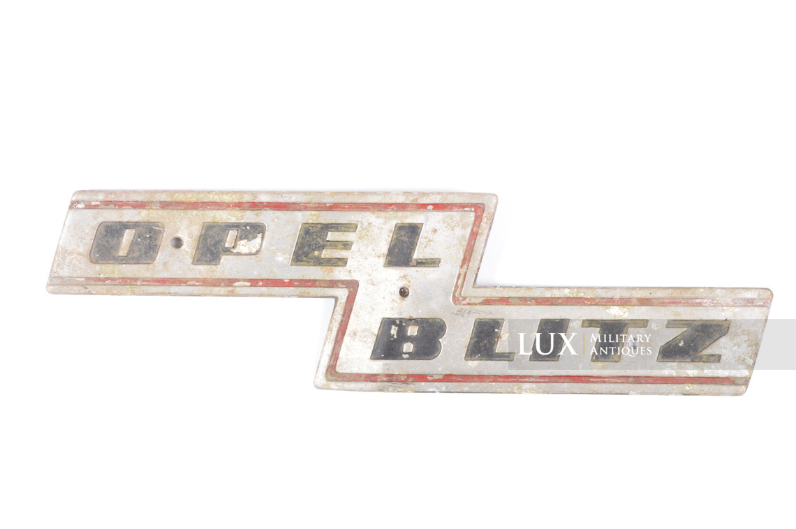 German « OPEL BLITZ » truck sign - Lux Military Antiques - photo 4