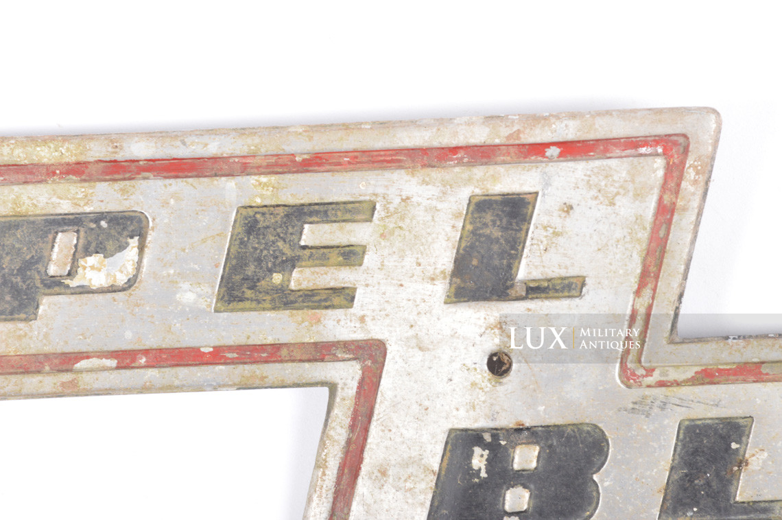 German « OPEL BLITZ » truck sign - Lux Military Antiques - photo 9
