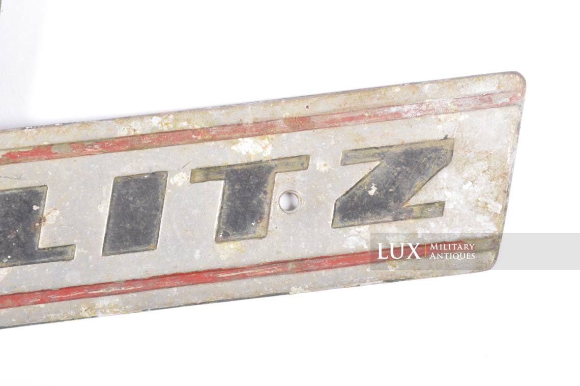 German « OPEL BLITZ » truck sign - Lux Military Antiques - photo 11