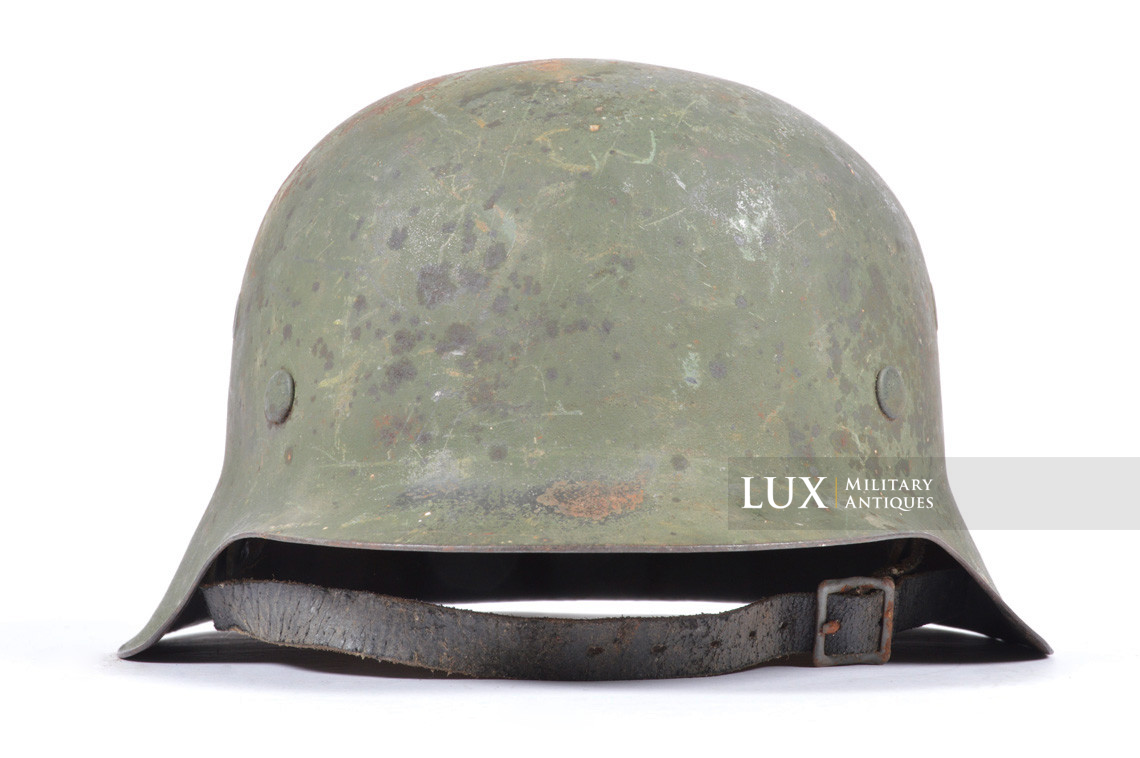 Casque allemand M42 Heer / Waffen-SS camouflé vert, « intouché » - photo 8