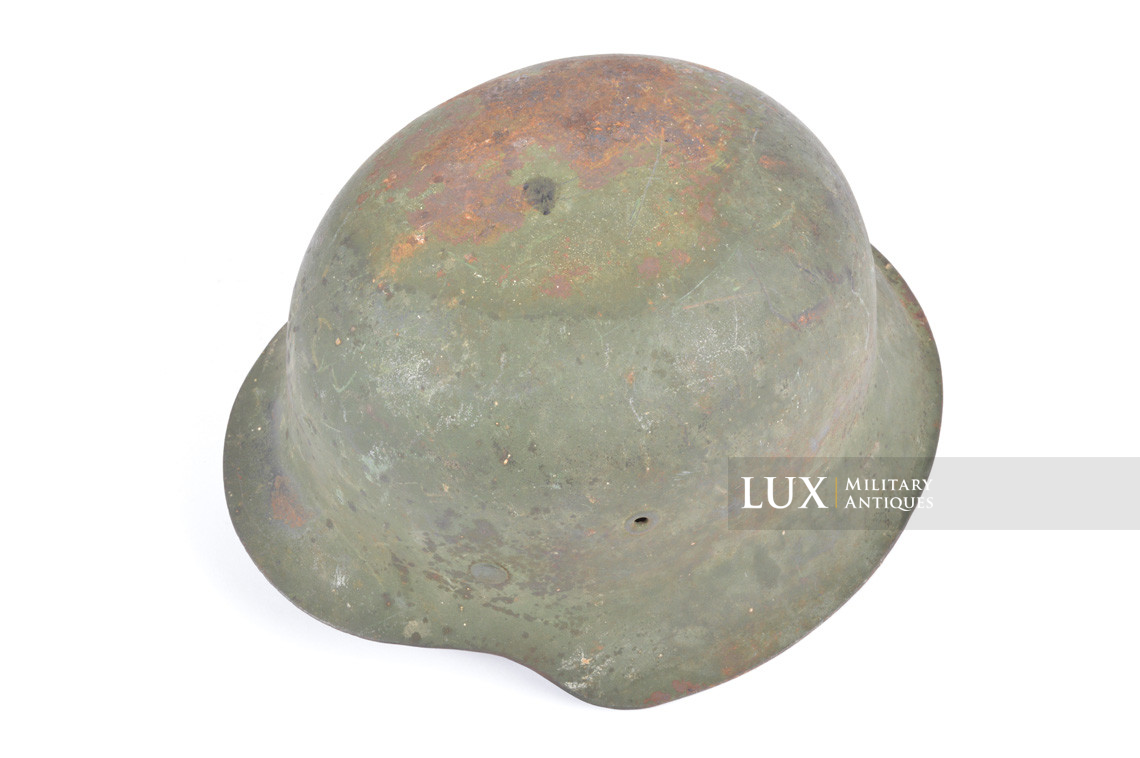 Casque allemand M42 Heer / Waffen-SS camouflé vert, « intouché » - photo 14