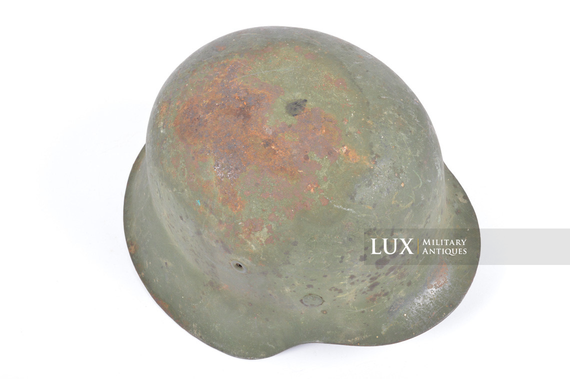 Casque allemand M42 Heer / Waffen-SS camouflé vert, « intouché » - photo 15