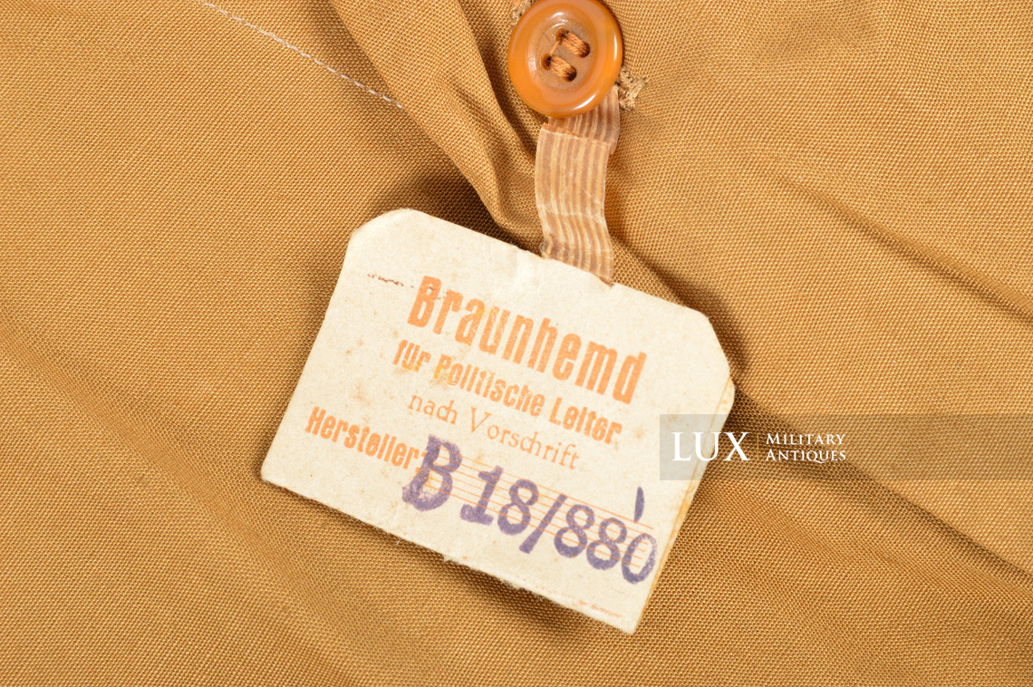 Chemise allemande du NSDAP, état neuf avec étiquette - photo 10