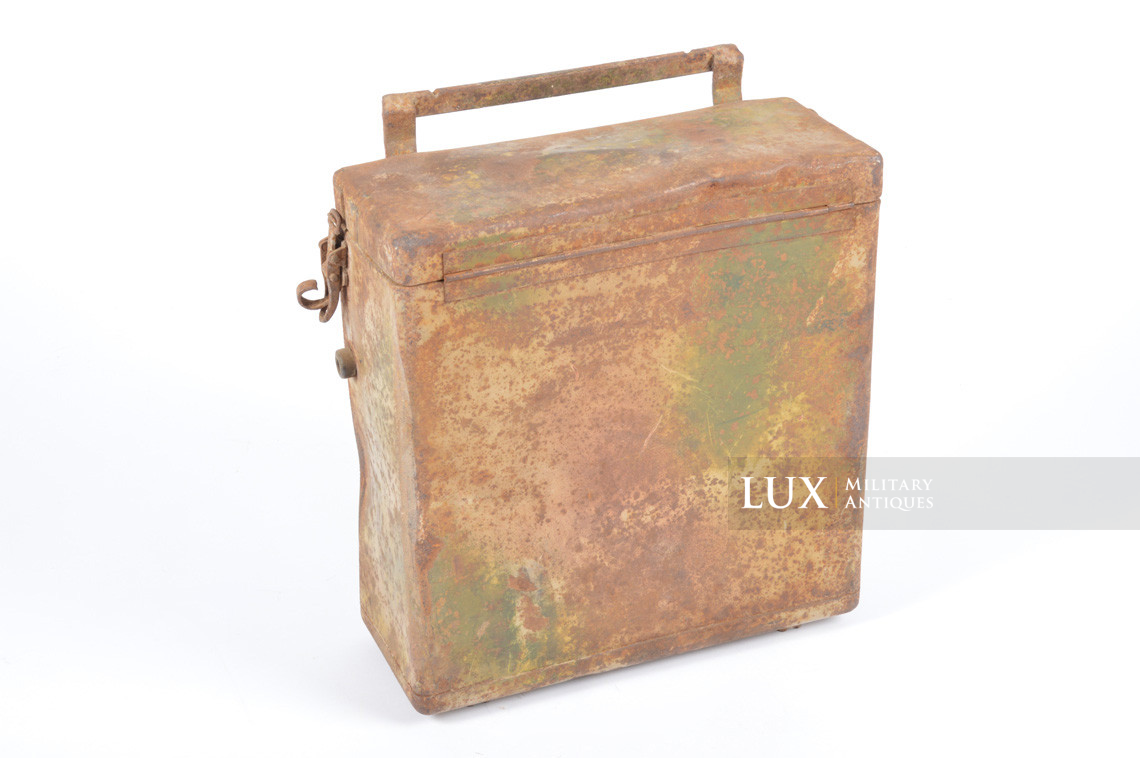German two-tone spray camouflage motorcycle / side-car metal pack, « Packtasche » - photo 4