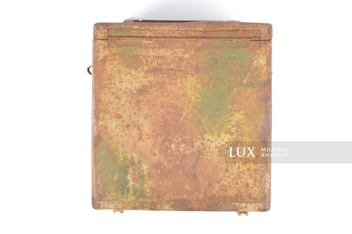 German two-tone spray camouflage motorcycle / side-car metal pack, « Packtasche » - photo 7