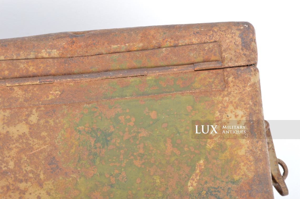 German two-tone spray camouflage motorcycle / side-car metal pack, « Packtasche » - photo 8