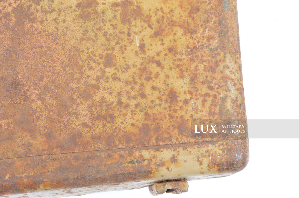 German two-tone spray camouflage motorcycle / side-car metal pack, « Packtasche » - photo 12