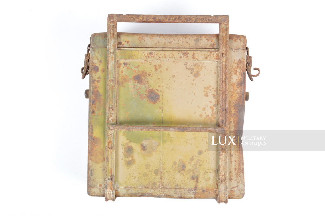 German two-tone spray camouflage motorcycle / side-car metal pack, « Packtasche » - photo 14