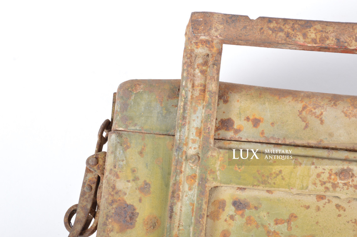 German two-tone spray camouflage motorcycle / side-car metal pack, « Packtasche » - photo 15