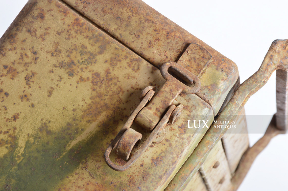 German two-tone spray camouflage motorcycle / side-car metal pack, « Packtasche » - photo 23