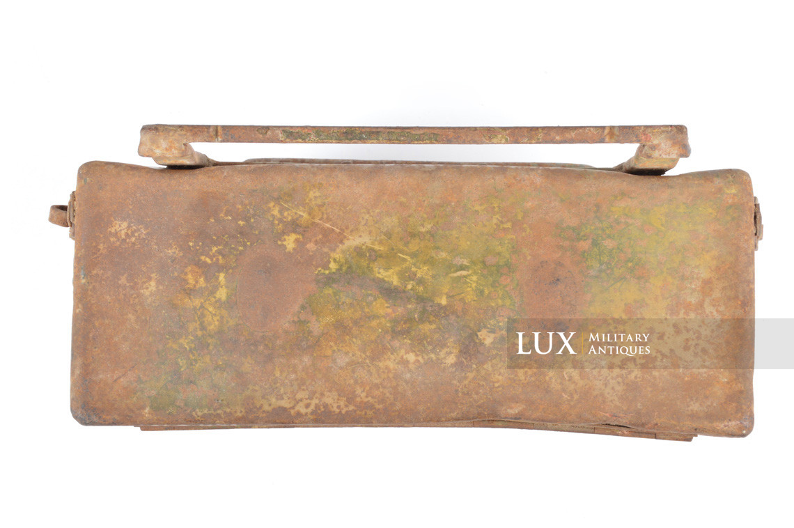 German two-tone spray camouflage motorcycle / side-car metal pack, « Packtasche » - photo 35