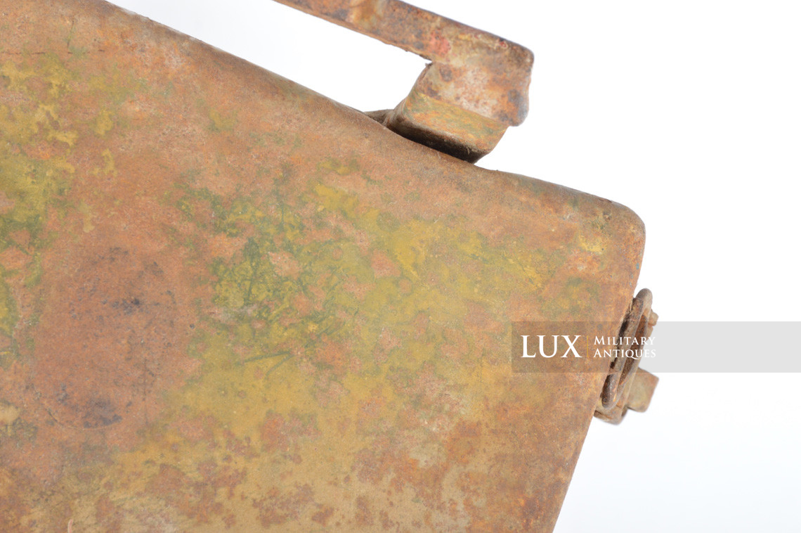 German two-tone spray camouflage motorcycle / side-car metal pack, « Packtasche » - photo 37