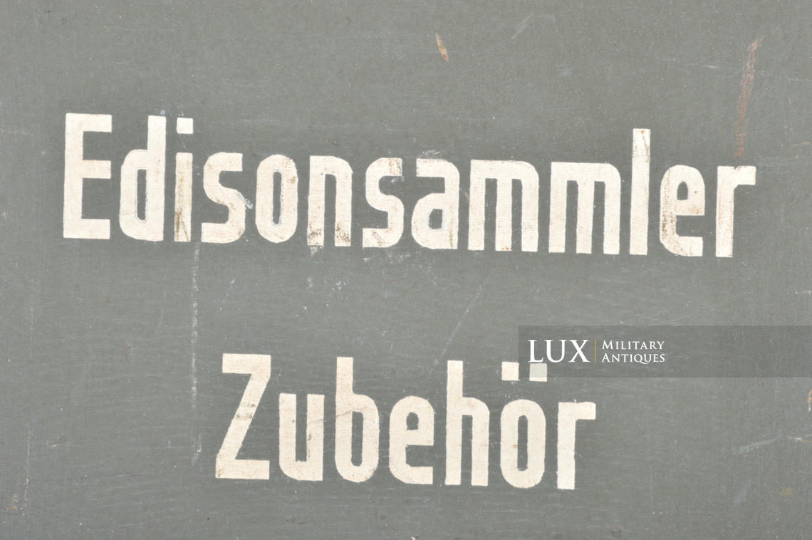 Caisse allemande complète, « Edisonsammler Zubehör » - photo 11