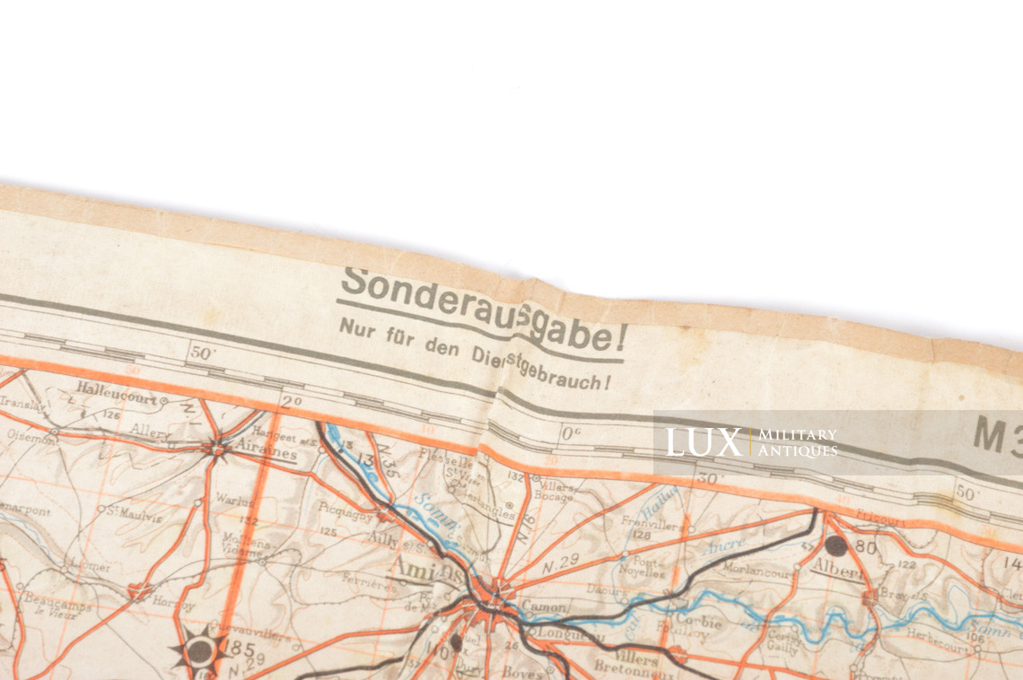 Carte en toile cirée de navigation de la Luftwaffe, « FRANCE - PARIS » - photo 10