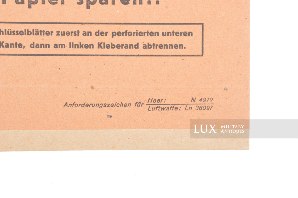 German tracing paper block, « Heer - Luftwaffe » - photo 8