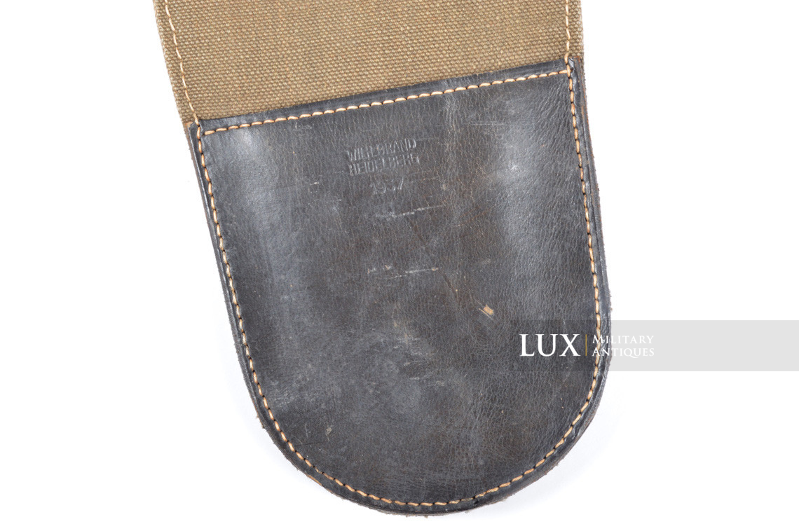 Unissued German combat engineer's long wire cutters web carrying pouch, « 1937 » - photo 9