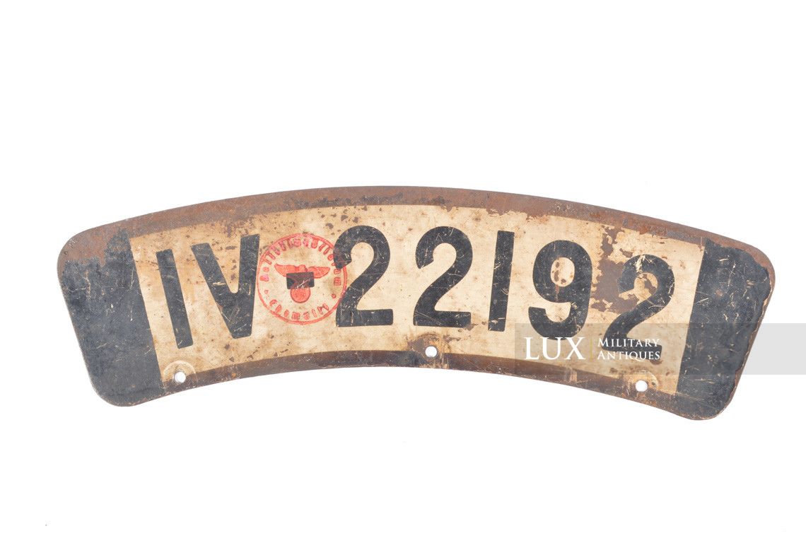 German Heer motorcycle license plate - Lux Military Antiques - photo 4
