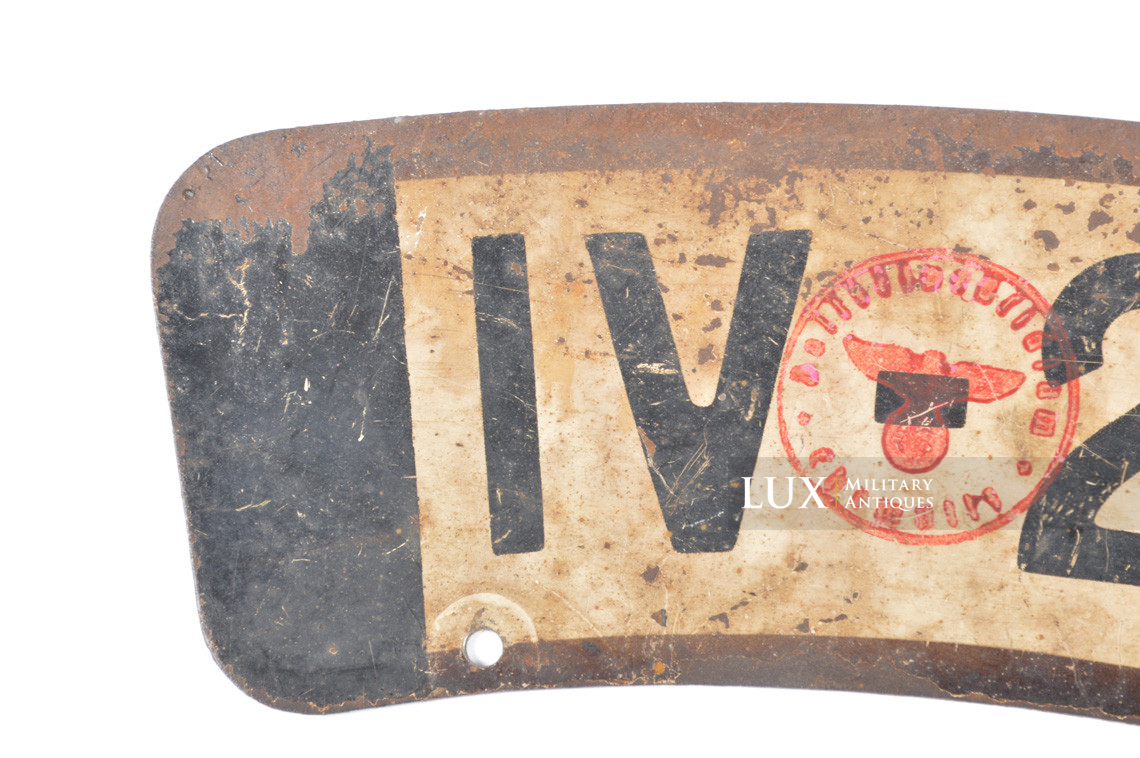 German Heer motorcycle license plate - Lux Military Antiques - photo 7