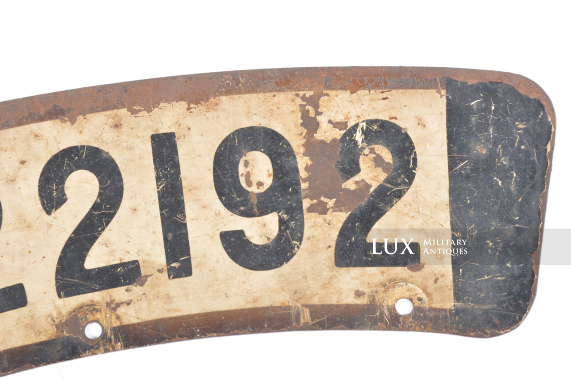 German Heer motorcycle license plate - Lux Military Antiques - photo 8