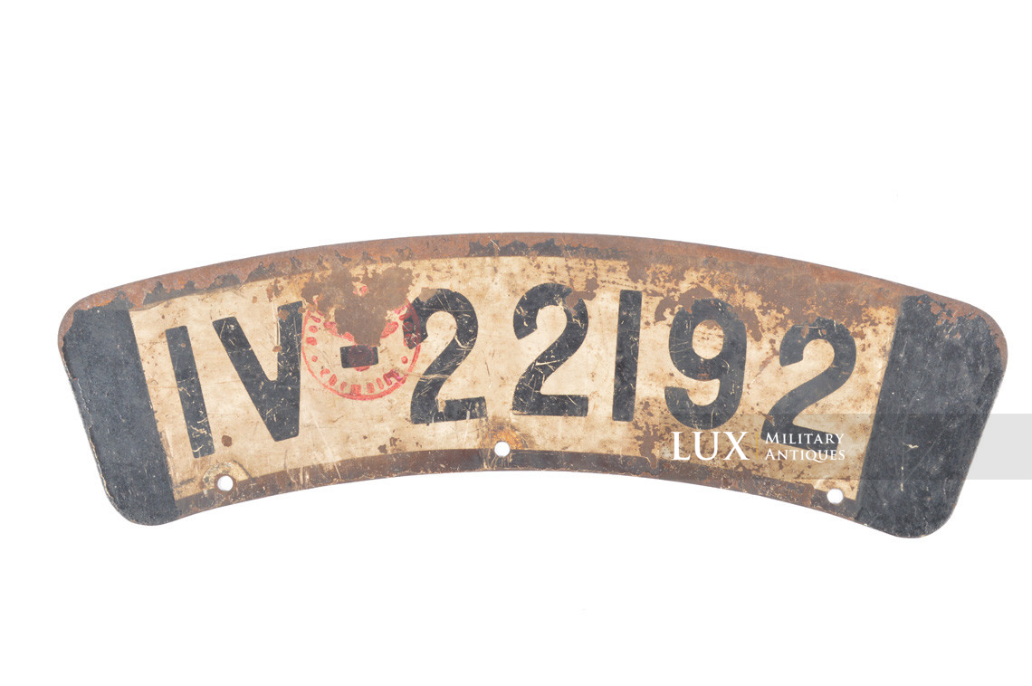 German Heer motorcycle license plate - Lux Military Antiques - photo 19