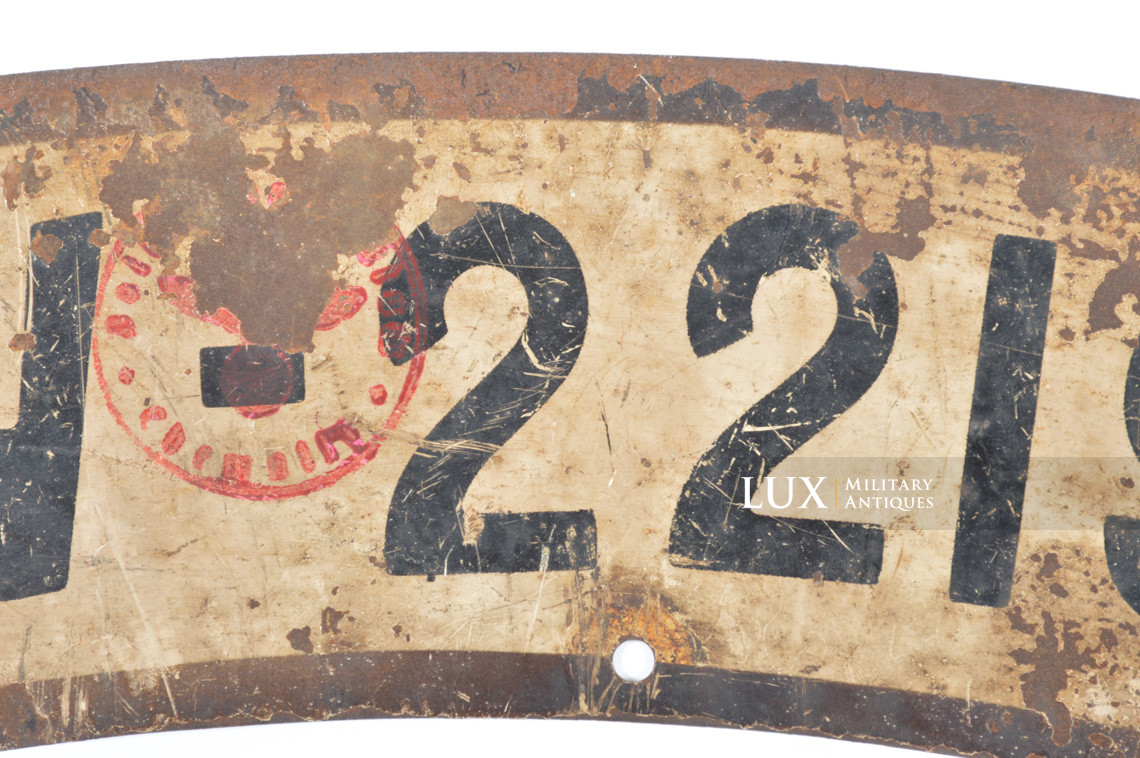 German Heer motorcycle license plate - Lux Military Antiques - photo 21