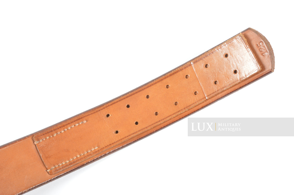 Early German combat service leather belt in natural brown leather, « 1938 » - photo 14