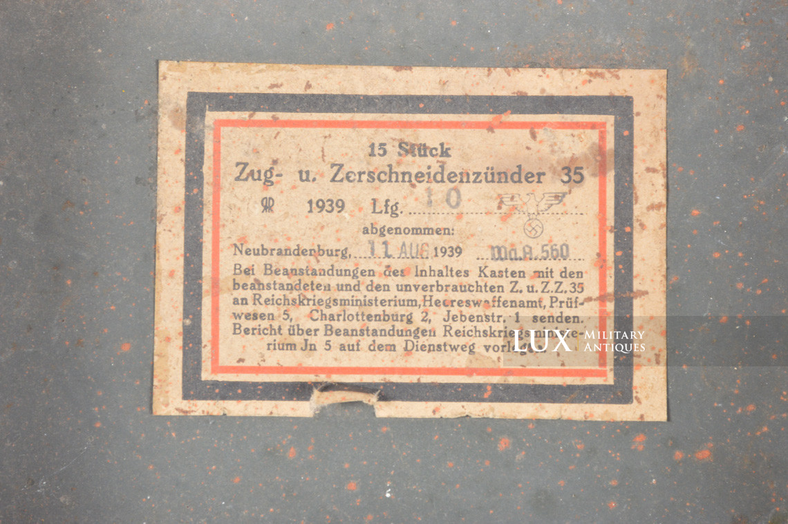 German anti-tank Tellermine fuse case, « Tellerminenzünder 35 » - photo 15
